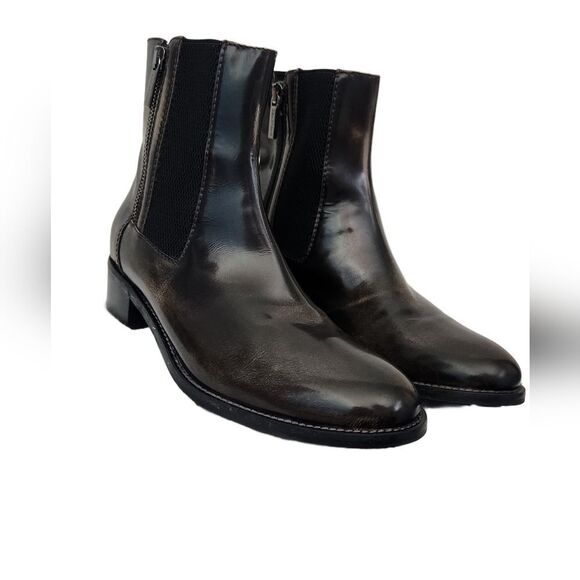 Aquatalia Patent Leather Ankle Boots Size 7 - Picture 1 of 7